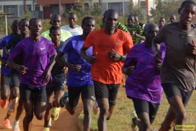 Kipchoge working out