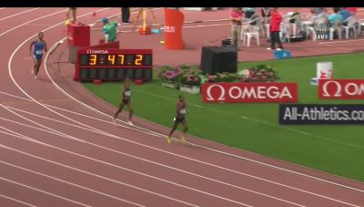 Kipyegon pulled clear in the final 100