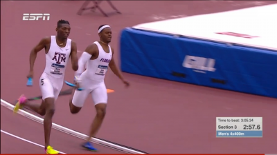 The ending at NCAA indoors was one for the ages