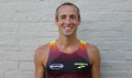 Dathan Ritzenhein shows off his new Hansons Brooks kit (photo by Delachaise Jackson for Brooks; used with permission)