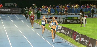 Garcia about to win mixed 3000m