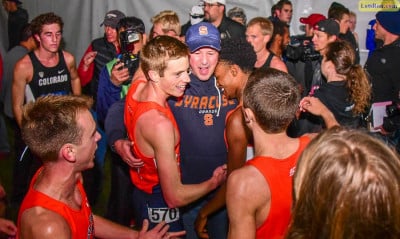 Martin Hehir, Chris Fox, Justyn Knight celebrate the national title (photo by Mike Scott) 