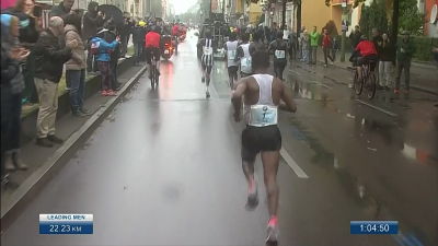 Bekele was dropped just after halfway