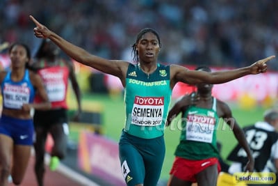 Semenya won her third world title in London in August