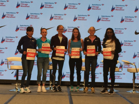 The womens elite field at Chicago 2017