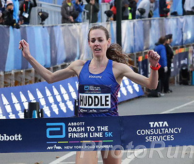 Molly Huddle Wins Abbott Dash to Finishline 5k