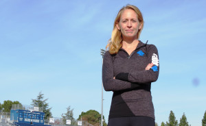 Kaitlin Goodman at Dewey Halden Field at Davis Senior High School in Davis, Calif. (photo by David Monti for Race Results Weekly)