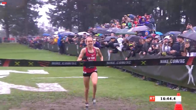 Tuohy was all alone at the finish -- and for most of the race before that, too