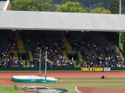 Hayward Field during the 2014 NCAA outdoor championships