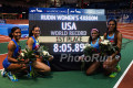 Ajee Wilson, Charlene Lipsey, Chrishuna Williams, Raevyn Rogers after World Record