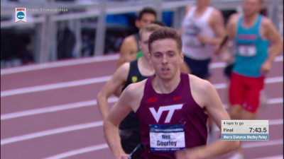 Gourley delivered a strong run on the anchor after Joseph's huge 800 leg