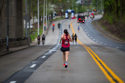 Gwen Jorgensen in unfamiliar territory. Photo via  @TALBOTCOX  and her media team