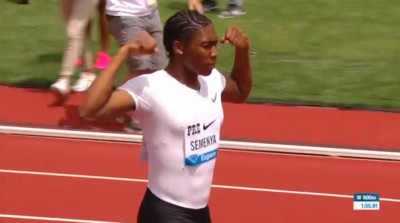 Semenya celebrates the earliest 1:55 of her career