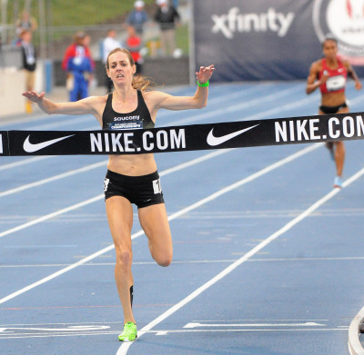 Molly Huddles Wins 2018 USATF 10,000m. Photo by Phil Bond