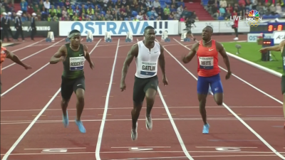 Gatlin looked good in the 100