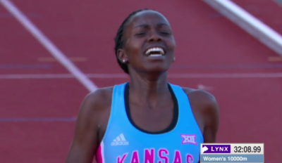 Lokedi said she felt "pure joy" after her first NCAA title