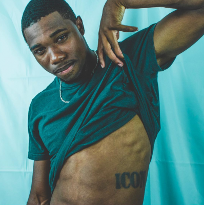 Jaden Smith rapped about an "ICON" tattoo on his torso; Lyles actually got one (courtesy Noah Lyles Instagram)