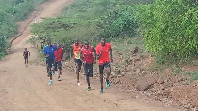 A hill session at RAC (courtesy Bernard Ouma)