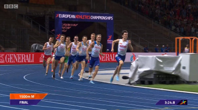 Jakob gapped the field coming off the final turn
