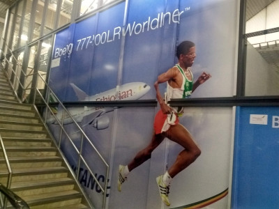 This was the first billboard I saw in the airport