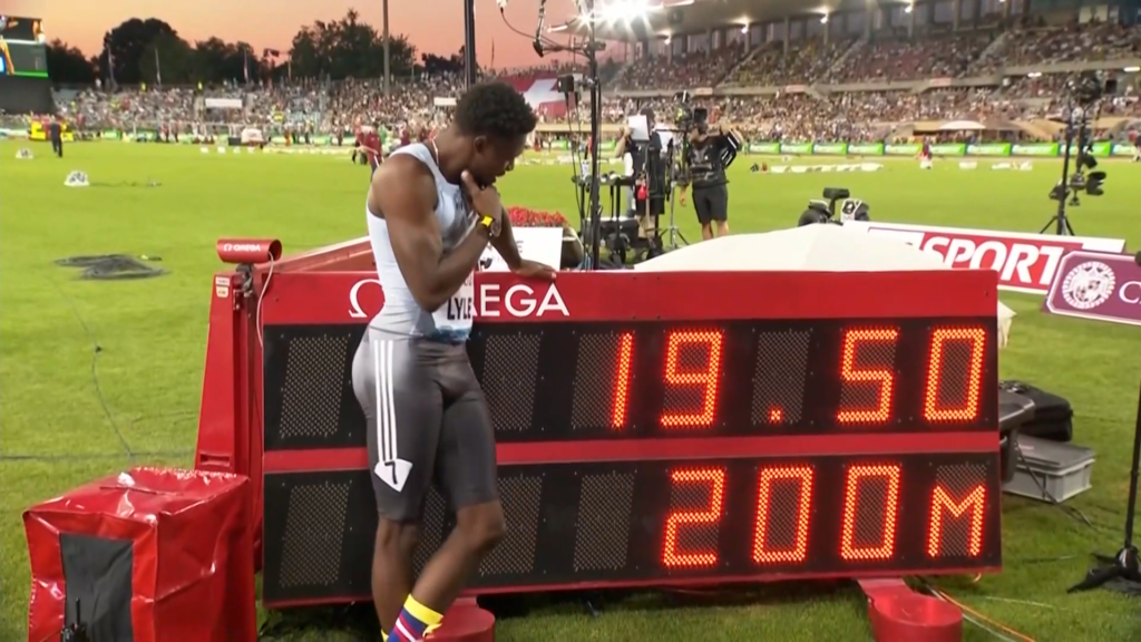 Noah Lyles Rips 19.50 World Leader in 200 Meters in Lausanne to