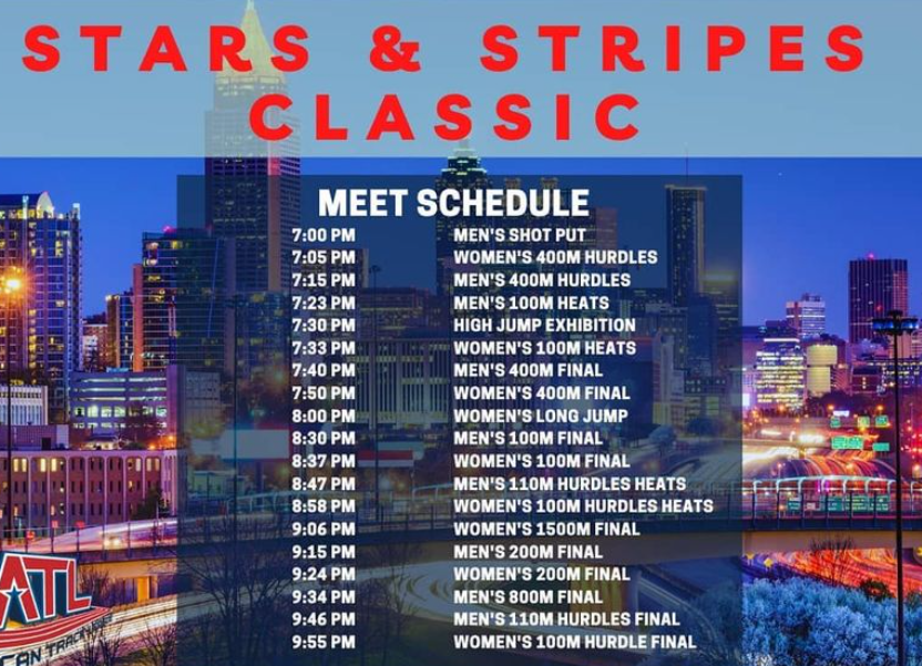 American Track League Resumes Friday Night in Atlanta with the Stars