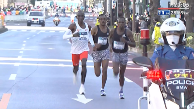 Kipchoge did have company in the race