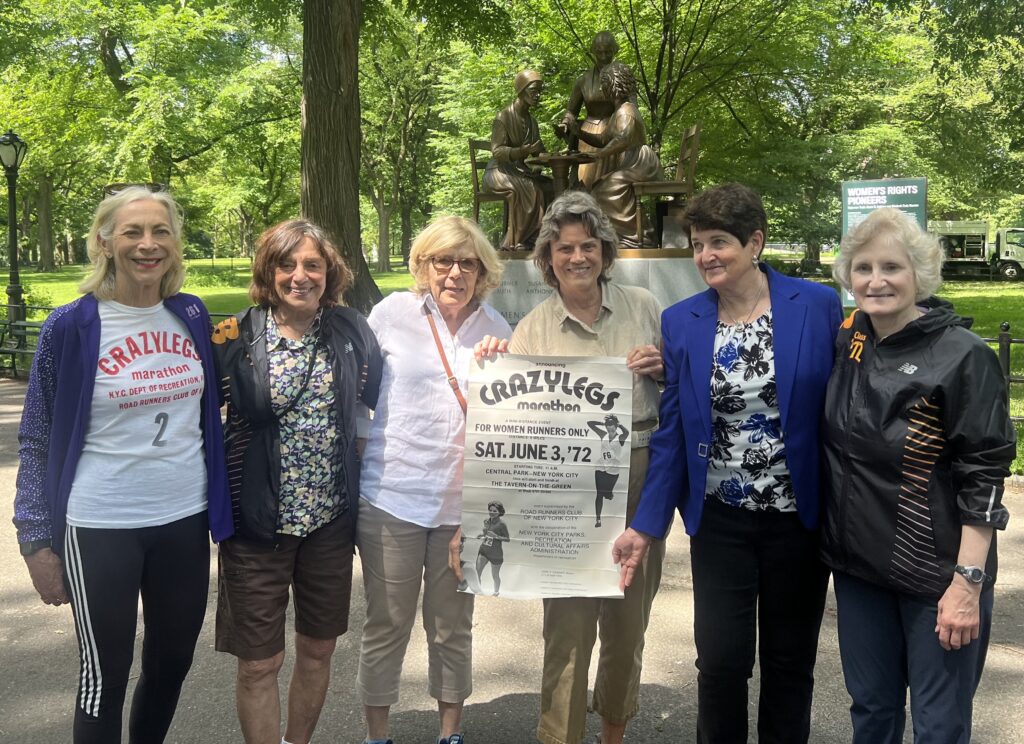 Some of the women who ran the 1st Crazylegs NYC Mini