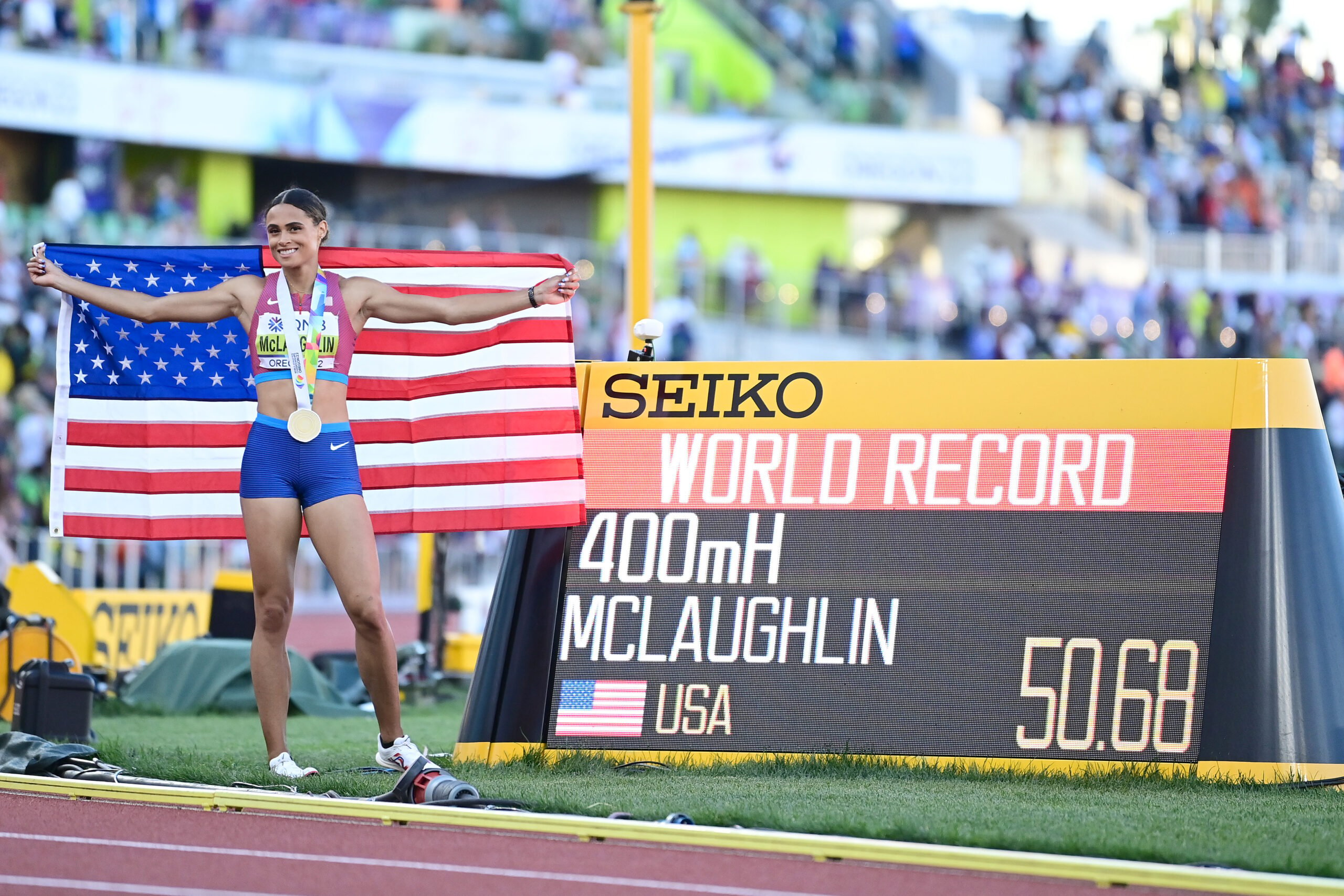 Sydney McLaughlin Runs 50.68 to Destroy 400m Hurdles World Report