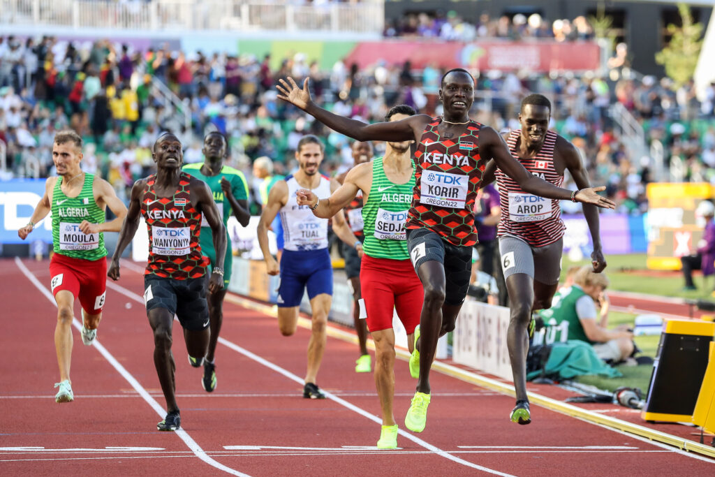 Emmanuel Korir Wins 800 Gold at 2022 Worlds