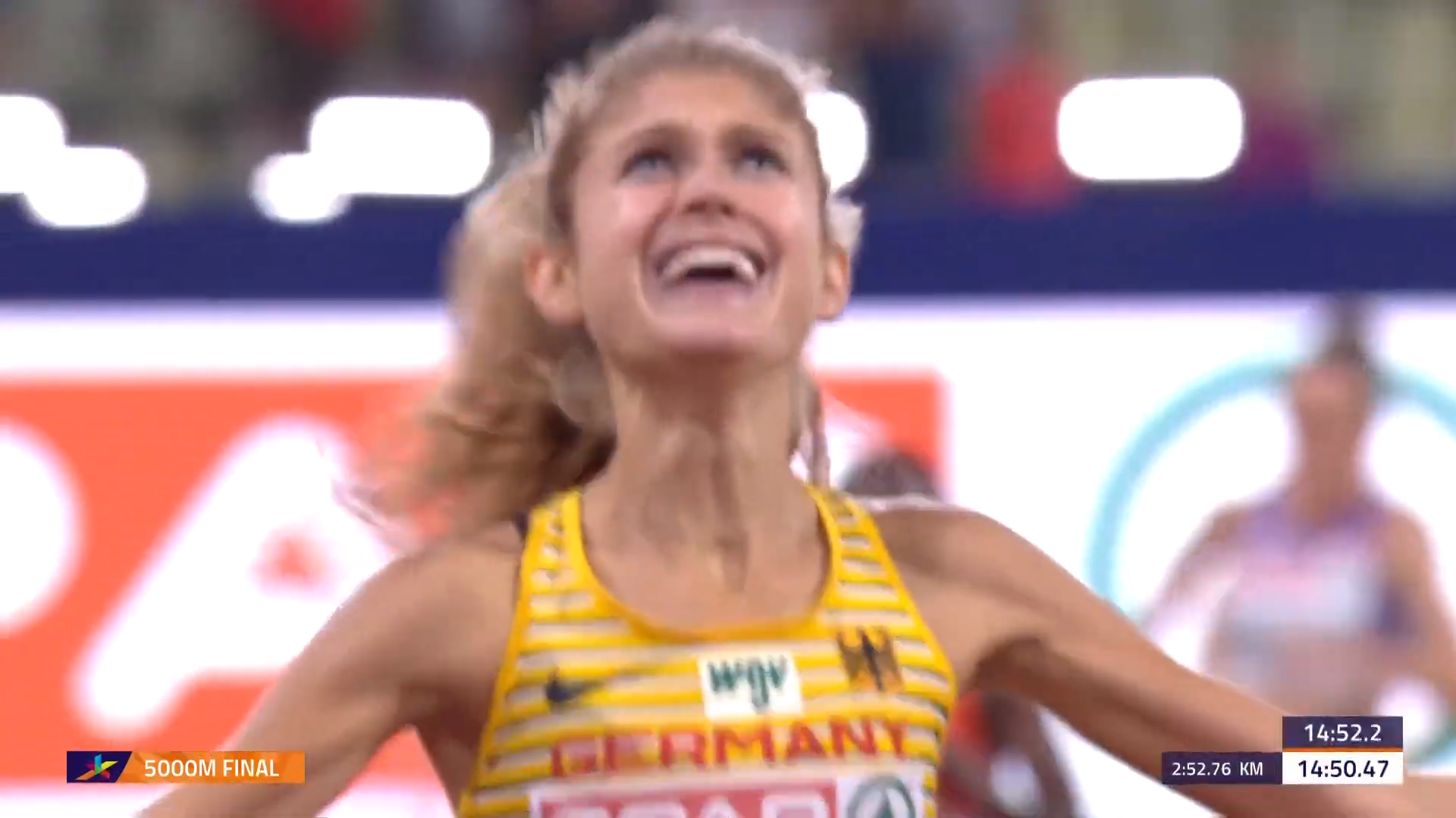 Konstanze Klosterhalfen aus Deutschland gewinnt European 5.000 Gold