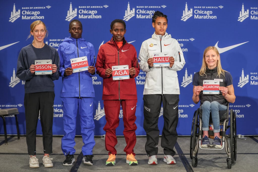 Women's elite field at 2022 Chicago Marathon