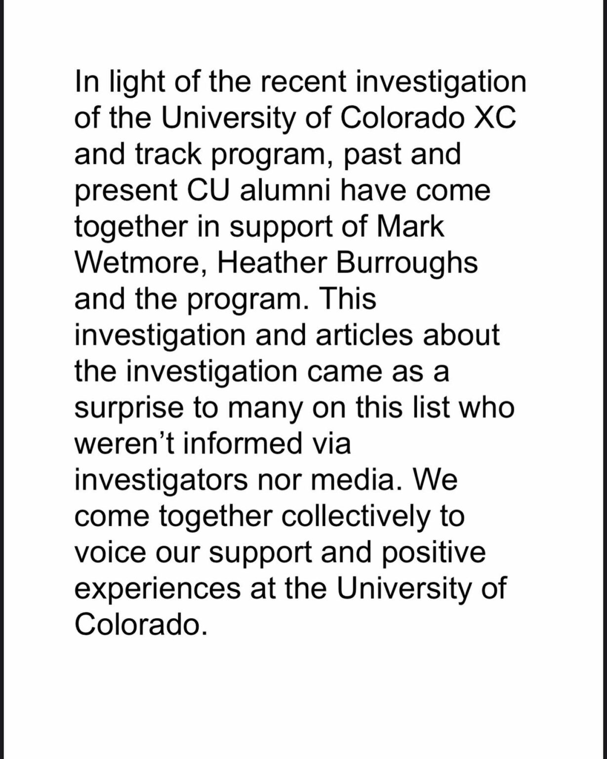 Colorado Alums Rally to Defense of Mark Wetmore and Heather Burroughs