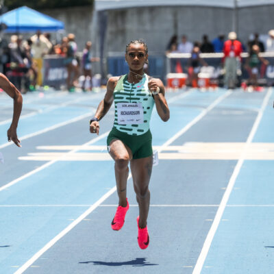 Sha'Carri was in the prelims (Kevin Morris photo)