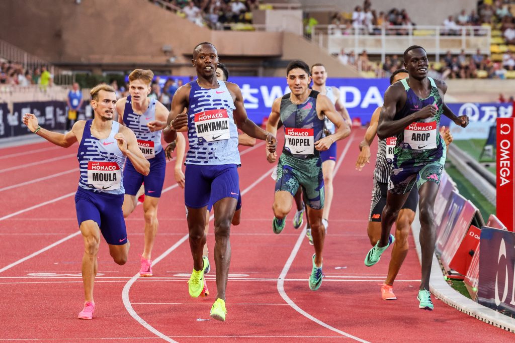 Wycliffe Kinyamal Wins 800 (Kevin Morris Photo)