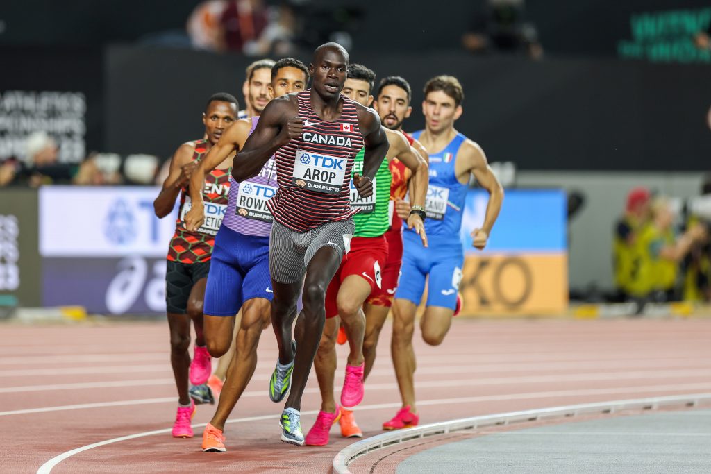 Marco Arop in 1500 semis (Kevin Morris photo)