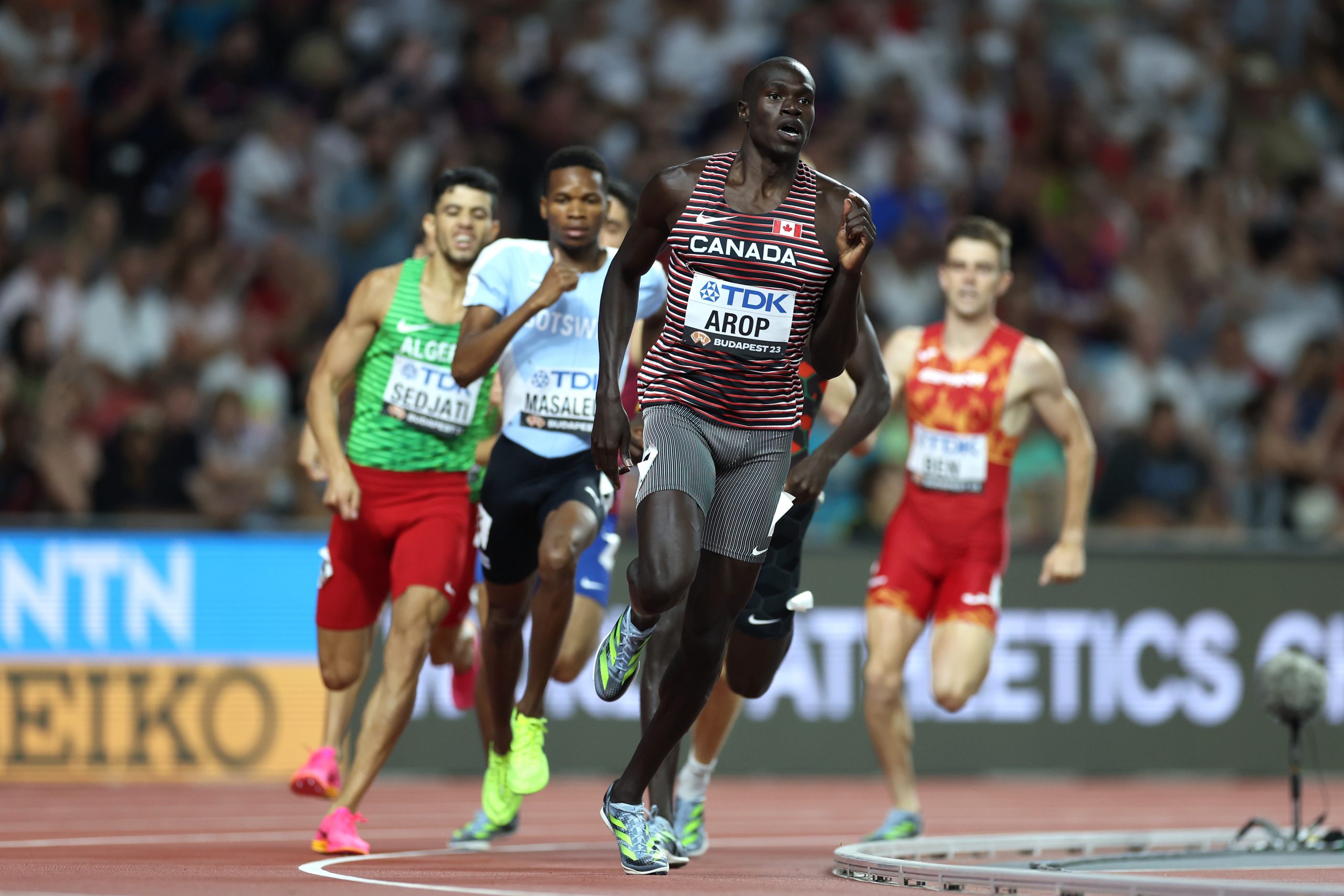 Marco Arop Goes From Last to First to Win 2023 World 800m Title for
