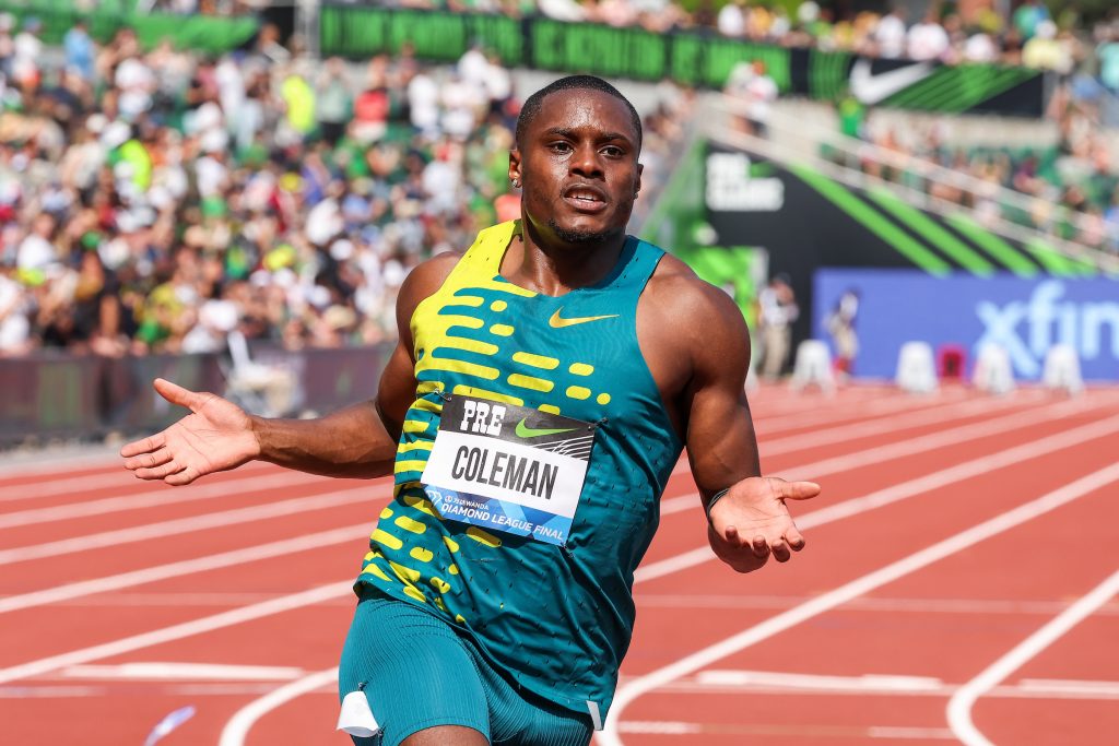 Christian Coleman wins 2023 Prefontaine 100m in 9.83