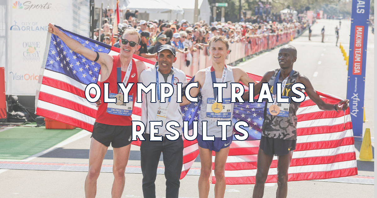 Full Men's Results 2024 US Olympic Marathon Trials