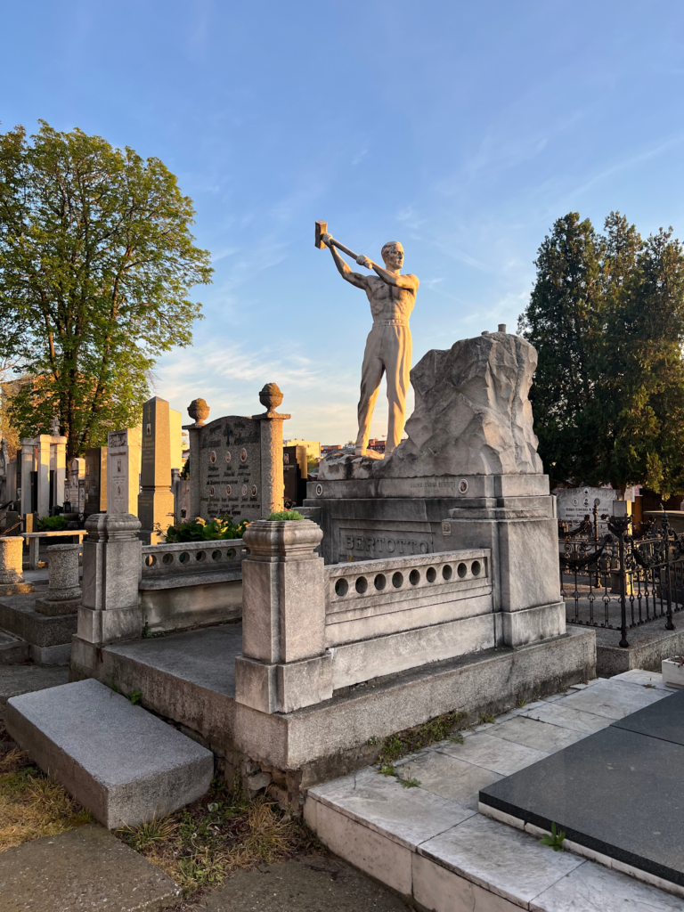 Giovanni Bertotto’s grave in Novo Groblje - TIM O’HEARN