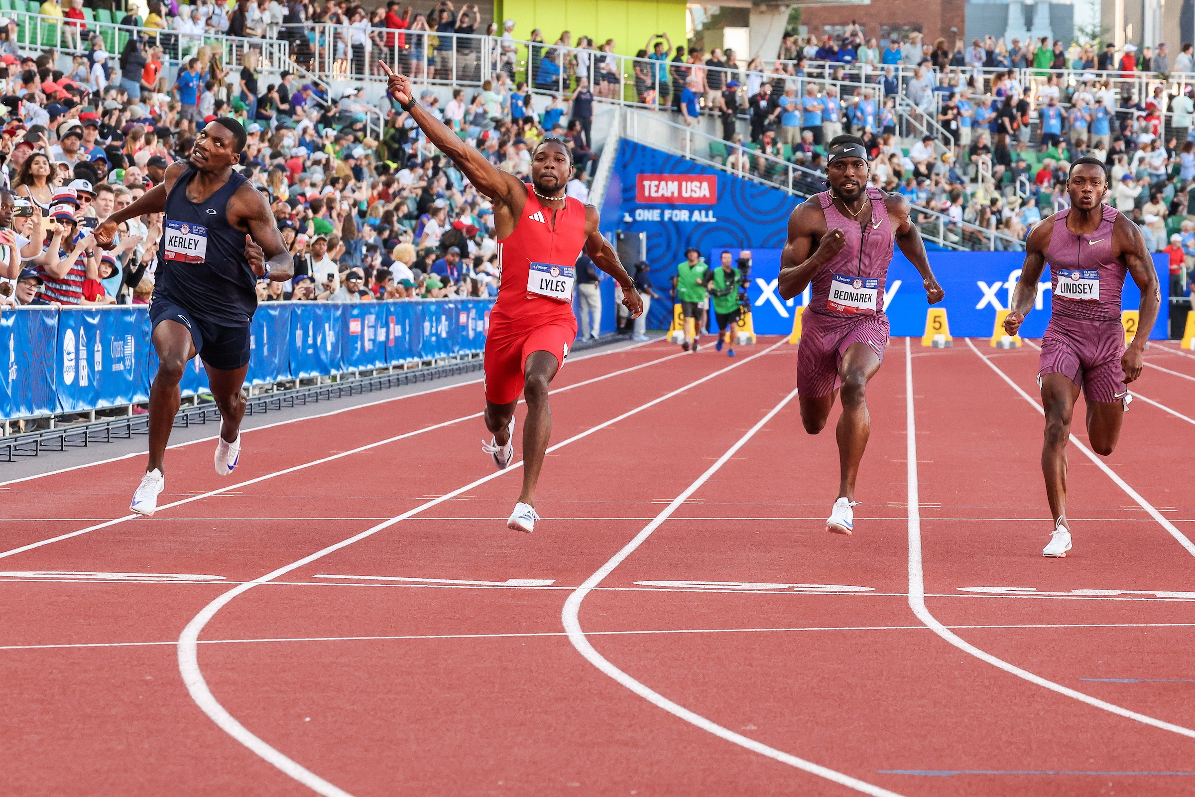 Noah Lyles Takes Care Of Business to Win Olympic Trials 100m