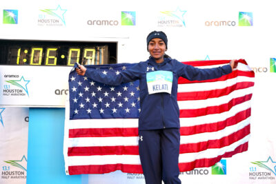 Weini Kelati 66:09 American record in the half marathon